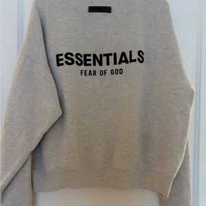 Essentials Heather Gray Sweatshirt